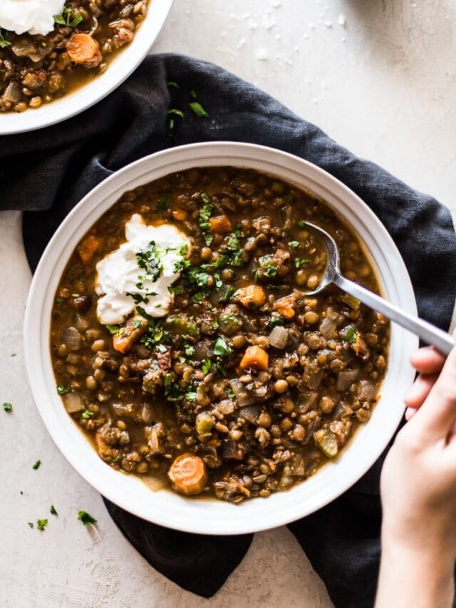 CROCKPOT LENTIL SOUP STORY Isabel Eats