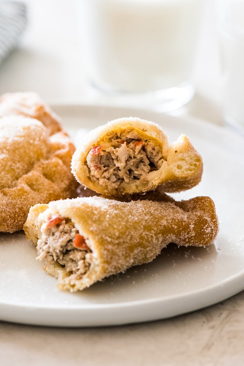 Pork filling in an empanada