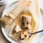 Sweet tamales filled with raisins