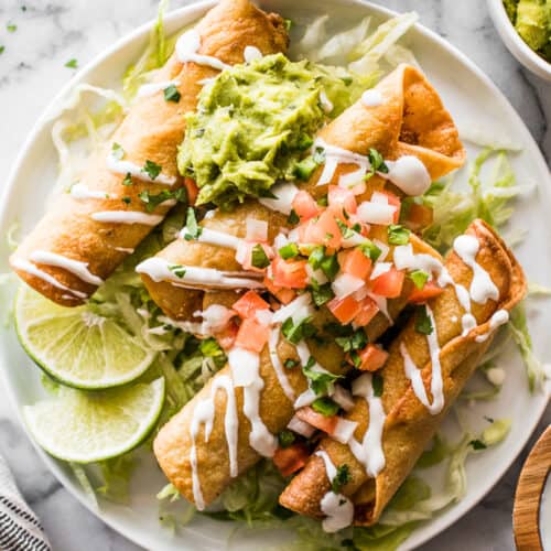 Air Fryer Chicken Taquitos Isabel Eats