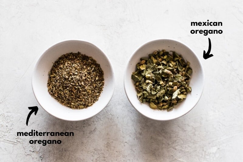 Mexican oregano vs. regular mediterranean oregano