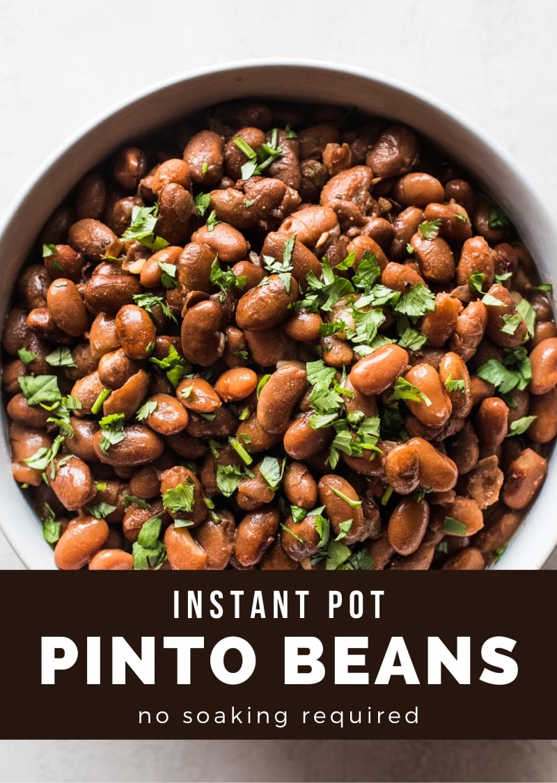 Instant Pot Pinto Beans {no soaking required!} - Isabel Eats