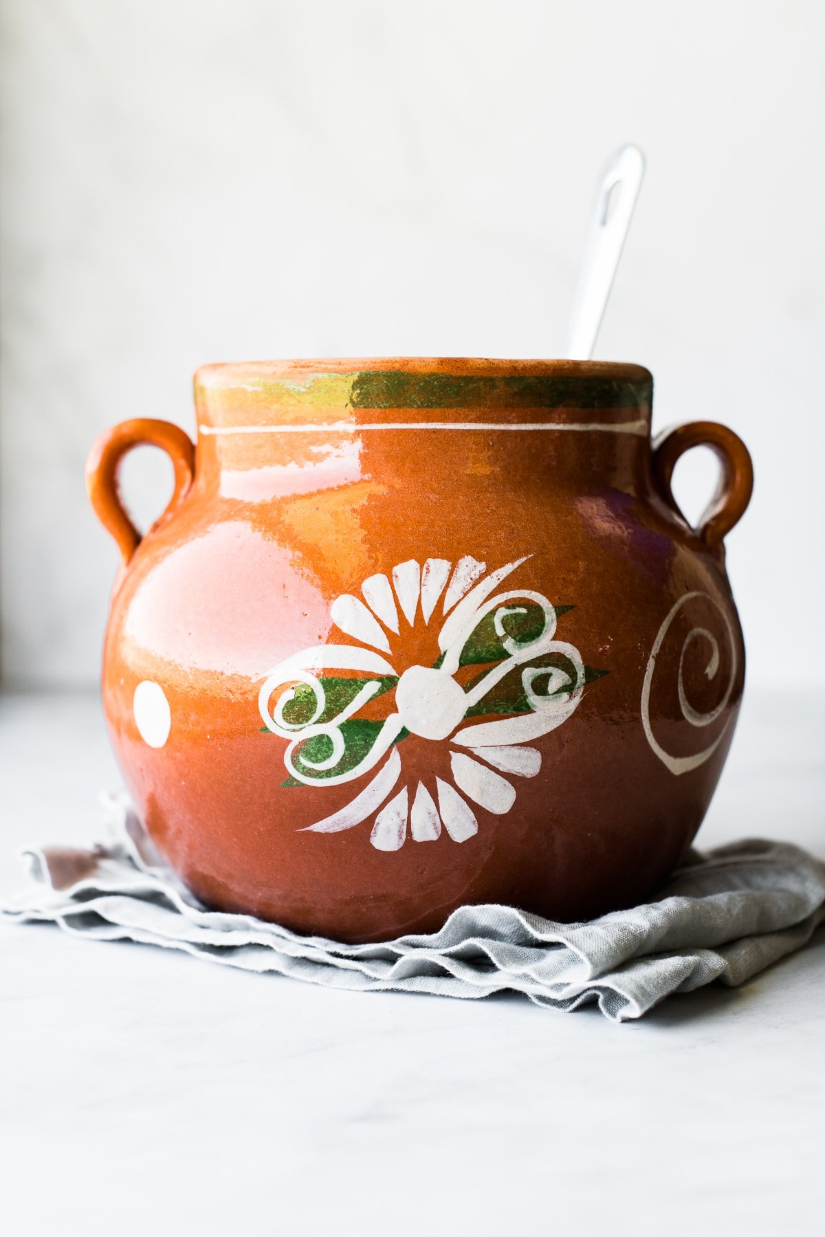 A large olla, a Mexican clay pot using for cooking