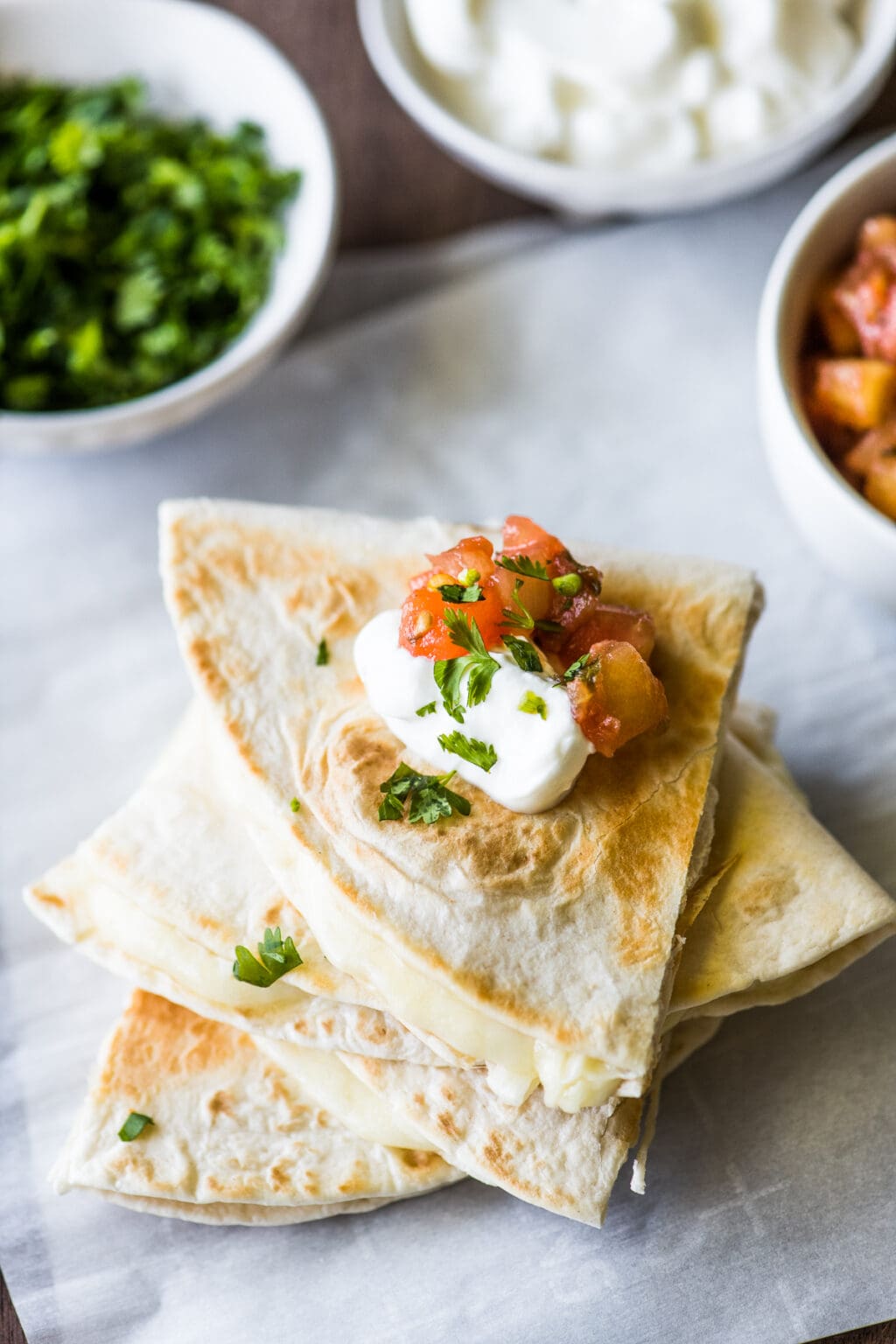 The BEST Cheese Quesadillas - Isabel Eats