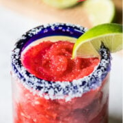 Strawberry Margarita recipe - on the rocks or frozen
