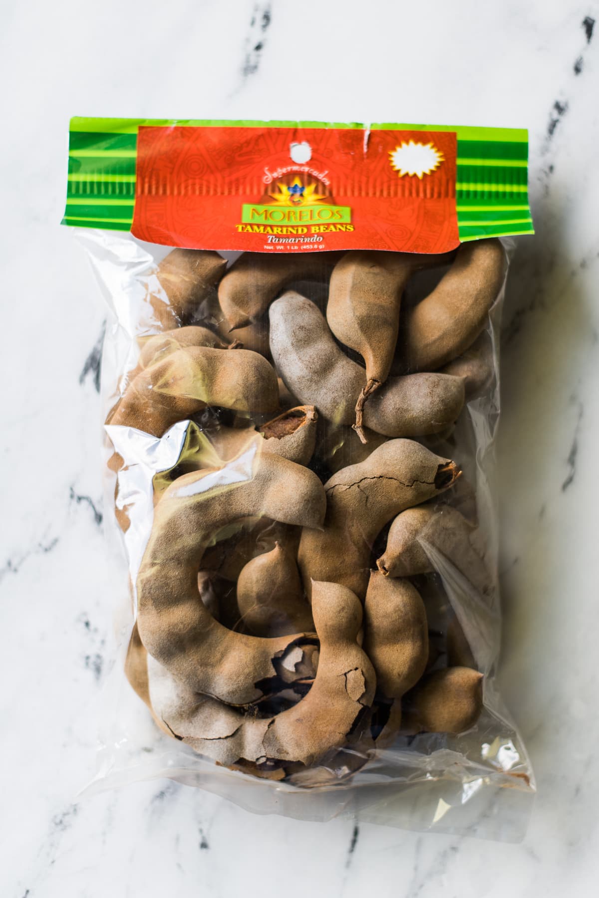 Tamarindo pods in a bag