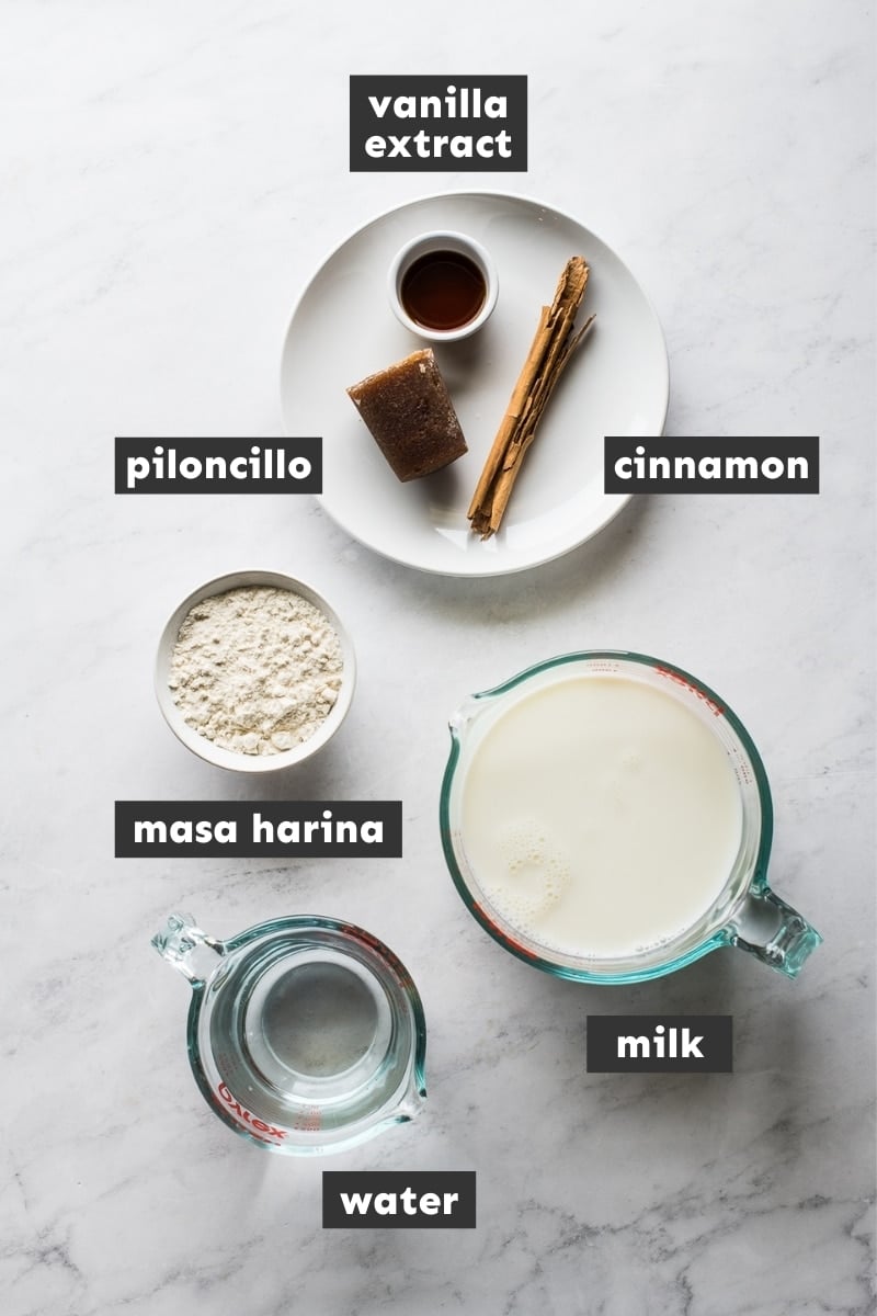 Ingredients in atole