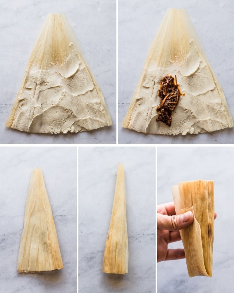 How to fold tamales step by step