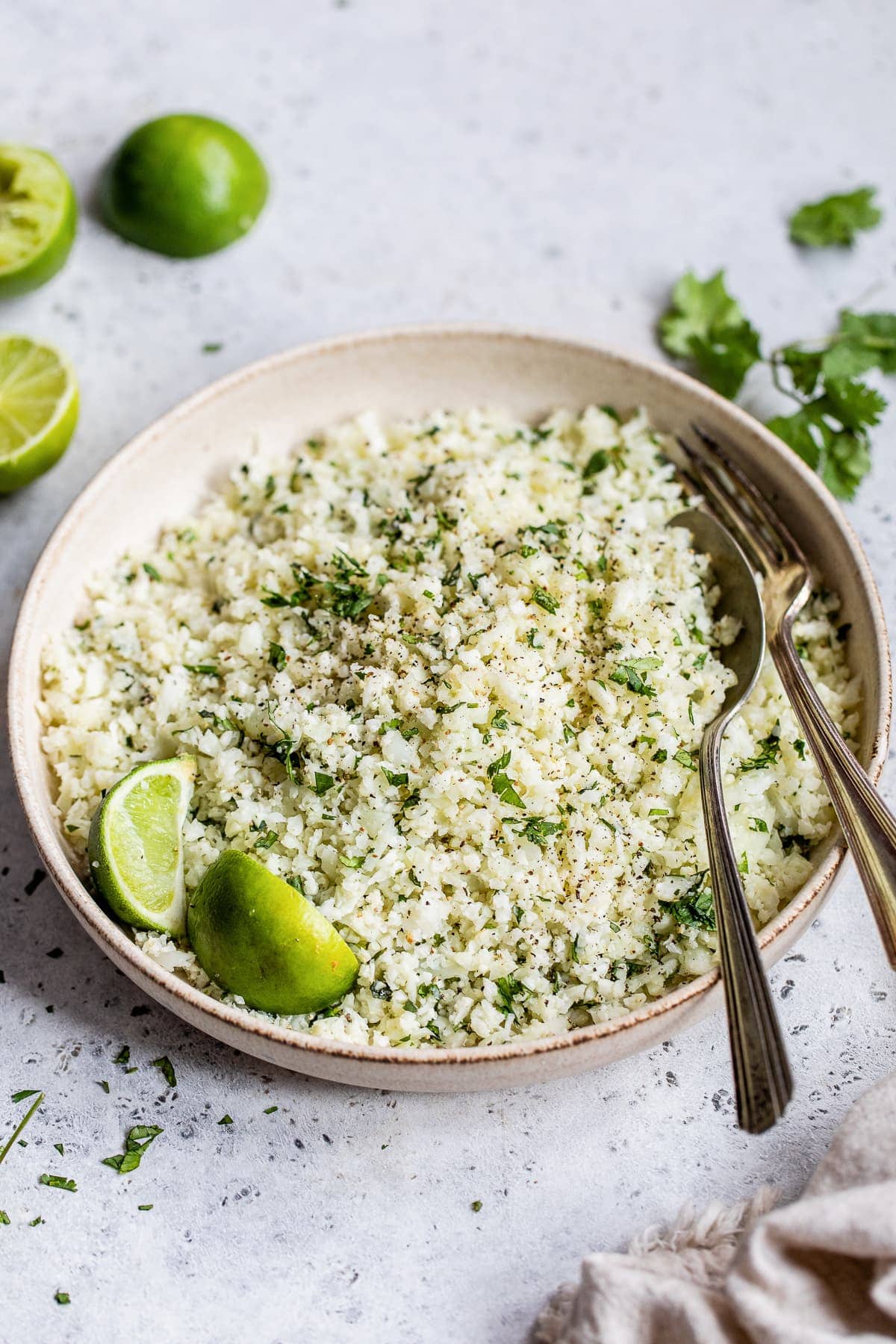 Cilantro Lime Cauliflower Rice