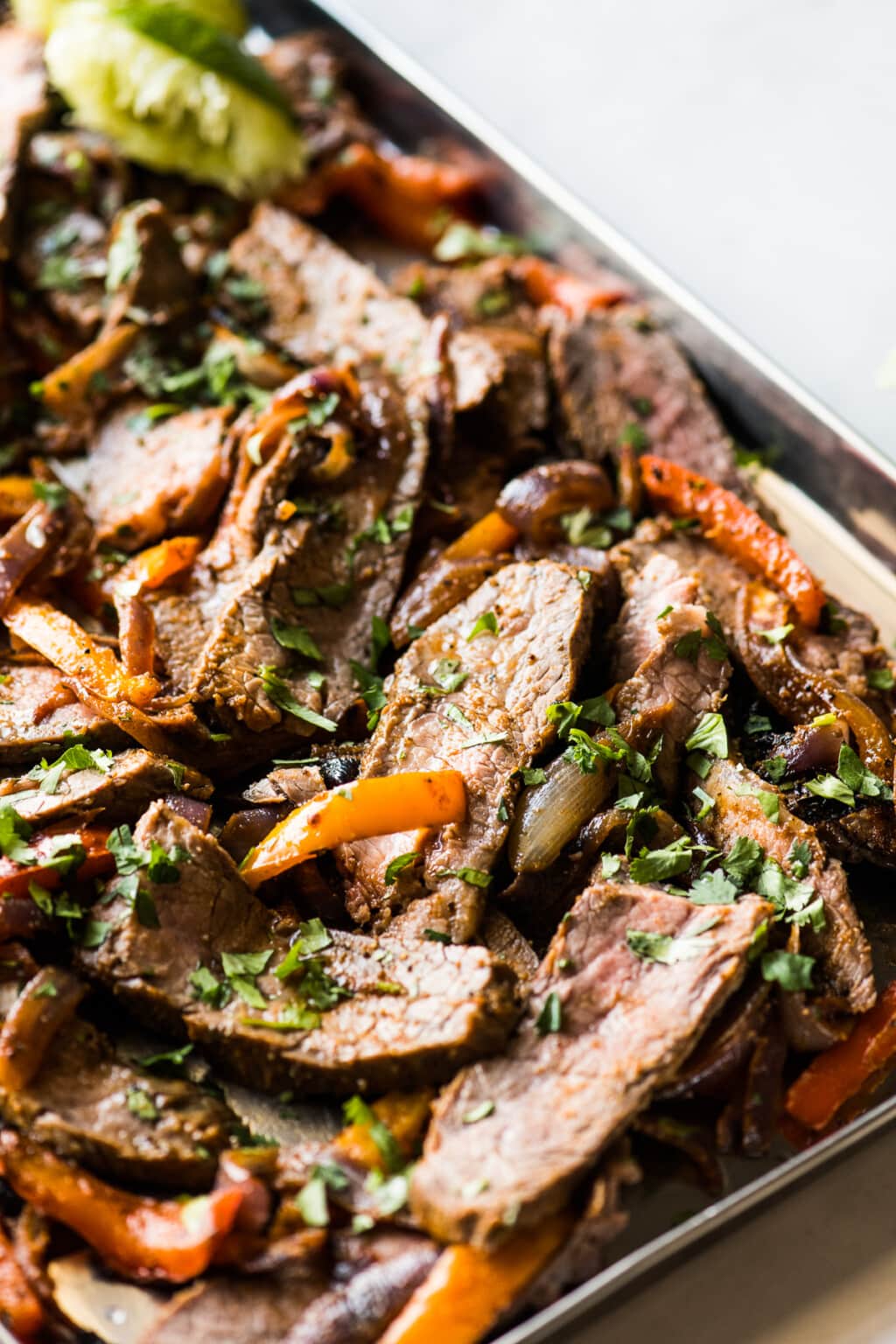 Sheet Pan Steak Fajitas Isabel Eats