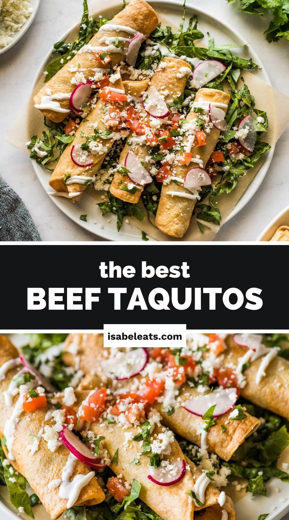 Beef Taquitos (Baked or Fried) Isabel Eats