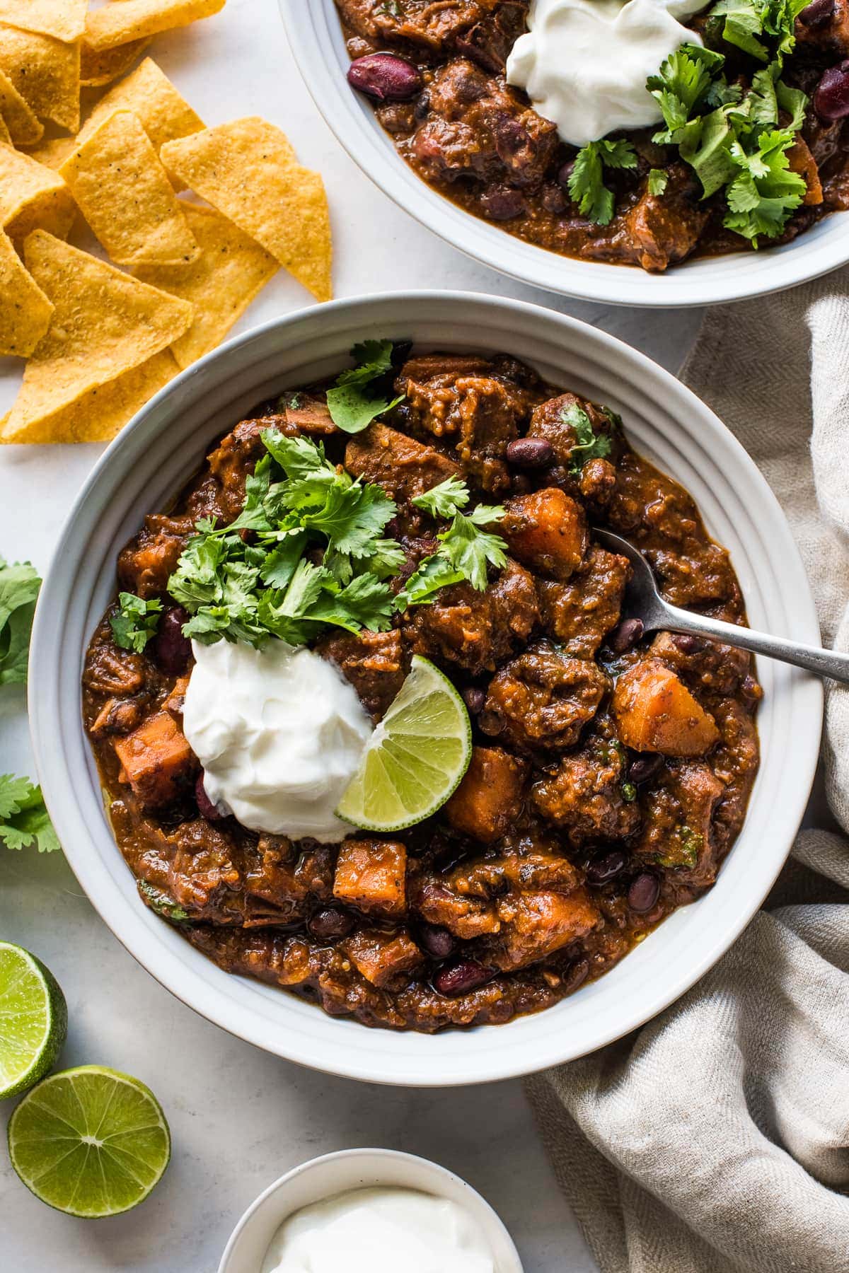 Chipotle Sweet Potato Pork Chili