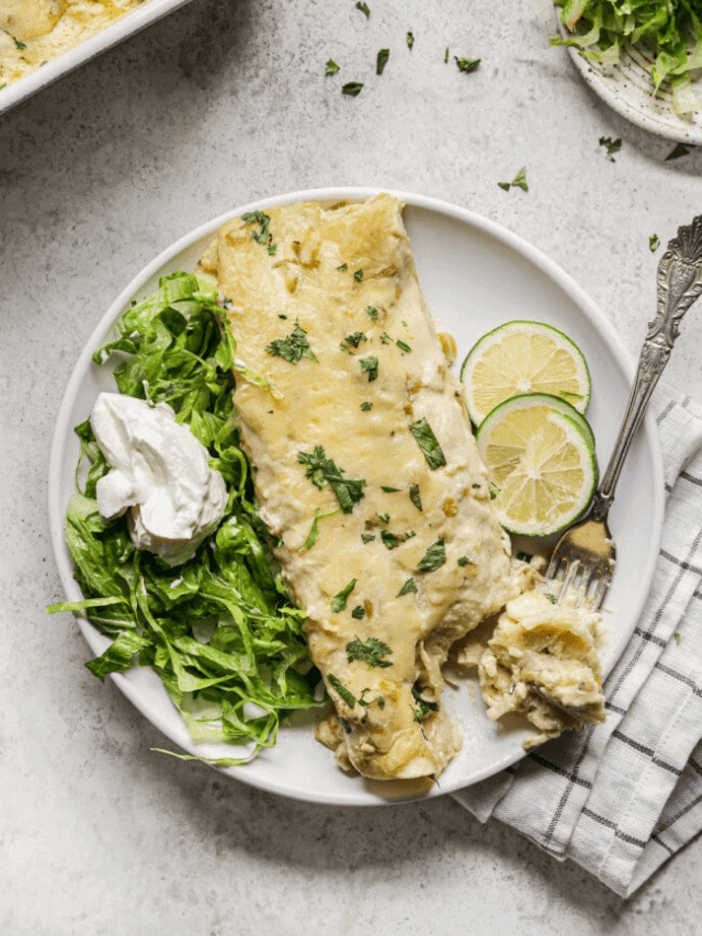 White Chicken Enchiladas