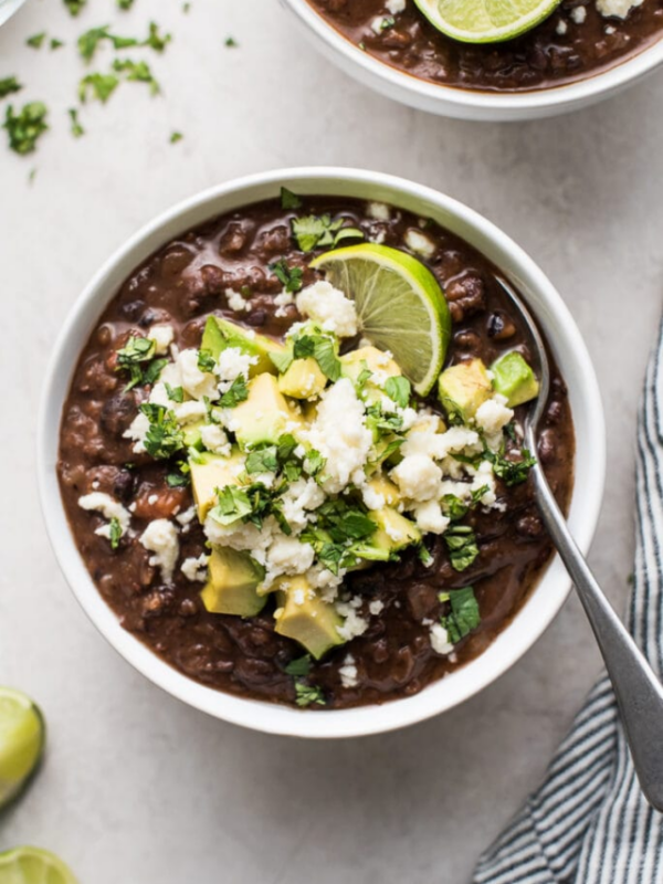 EASY BLACK BEAN SOUP RECIPE-COVER IMAGE