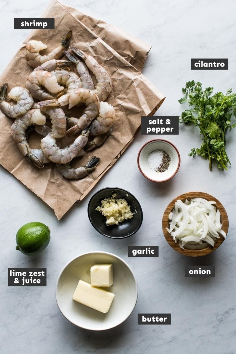 Ingredients in Camarones al Mojo de Ajo