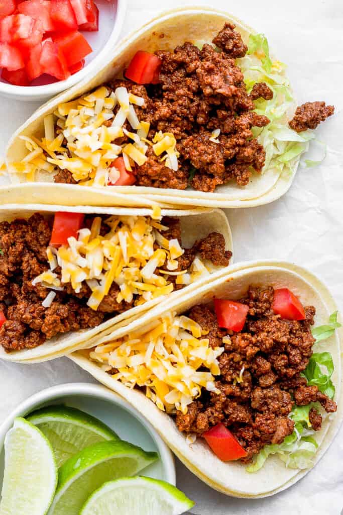 Ground Beef Tacos - Isabel Eats