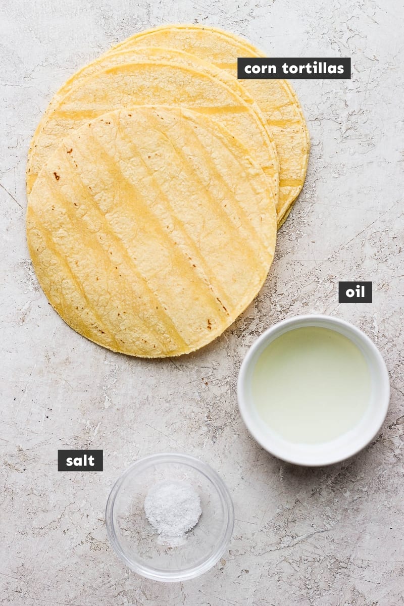 Ingredients in air fryer tortilla chips