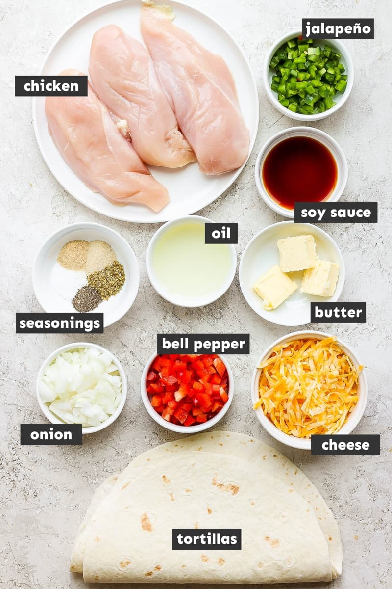 Chicken Quesadilla Ingredients