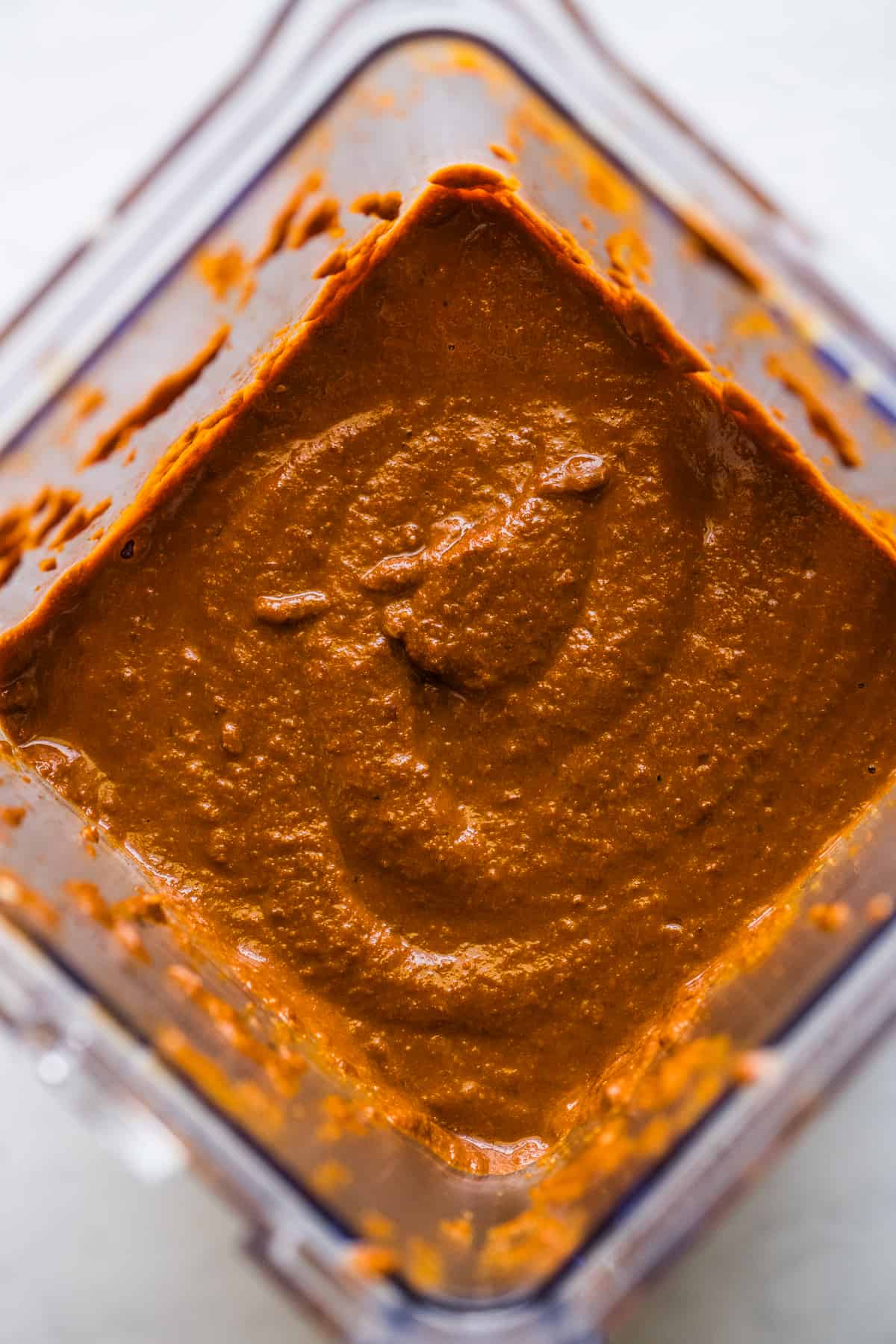 A blender full of mole sauce.