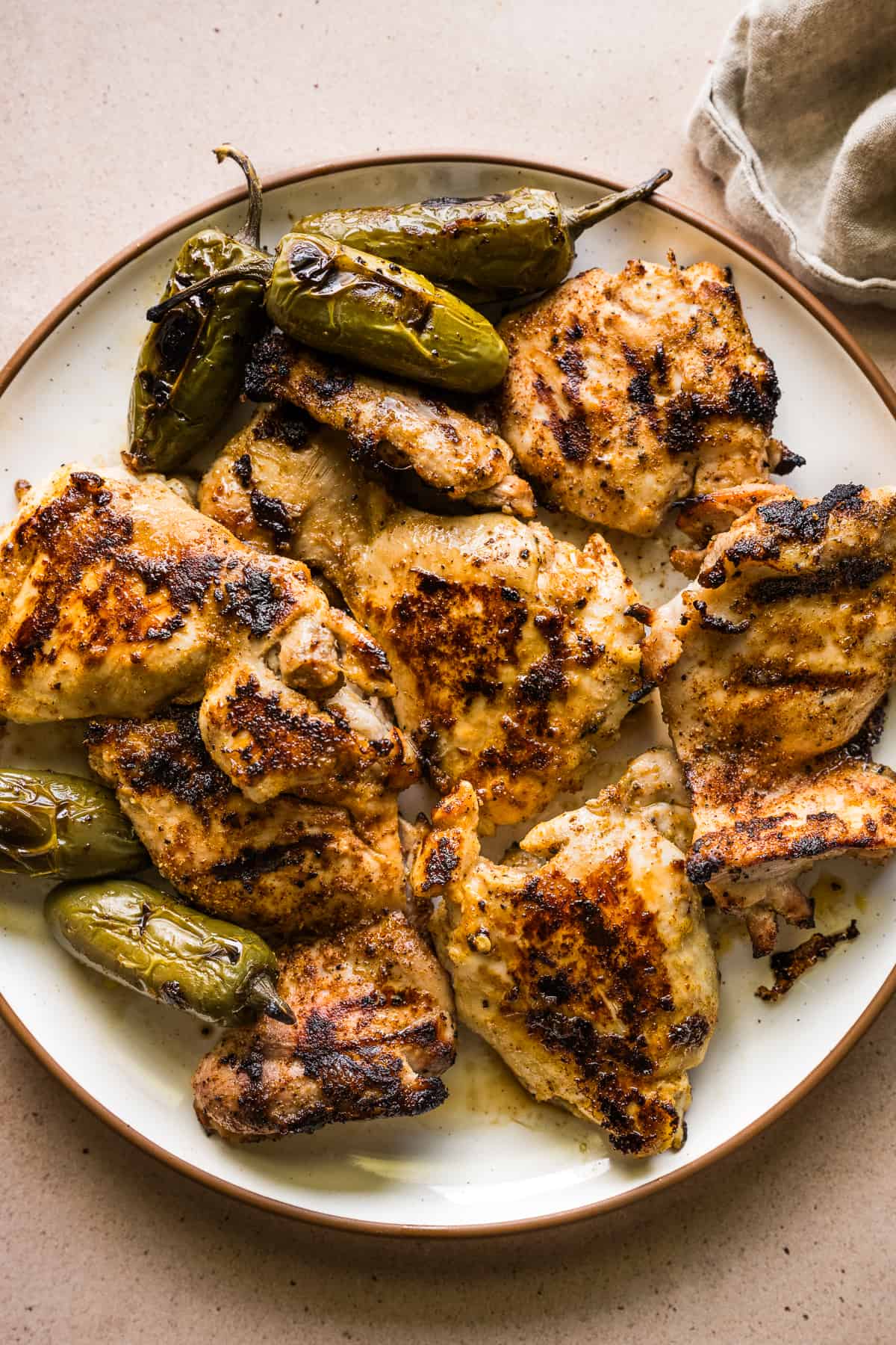 Grilled chicken made with the best chicken marinade.