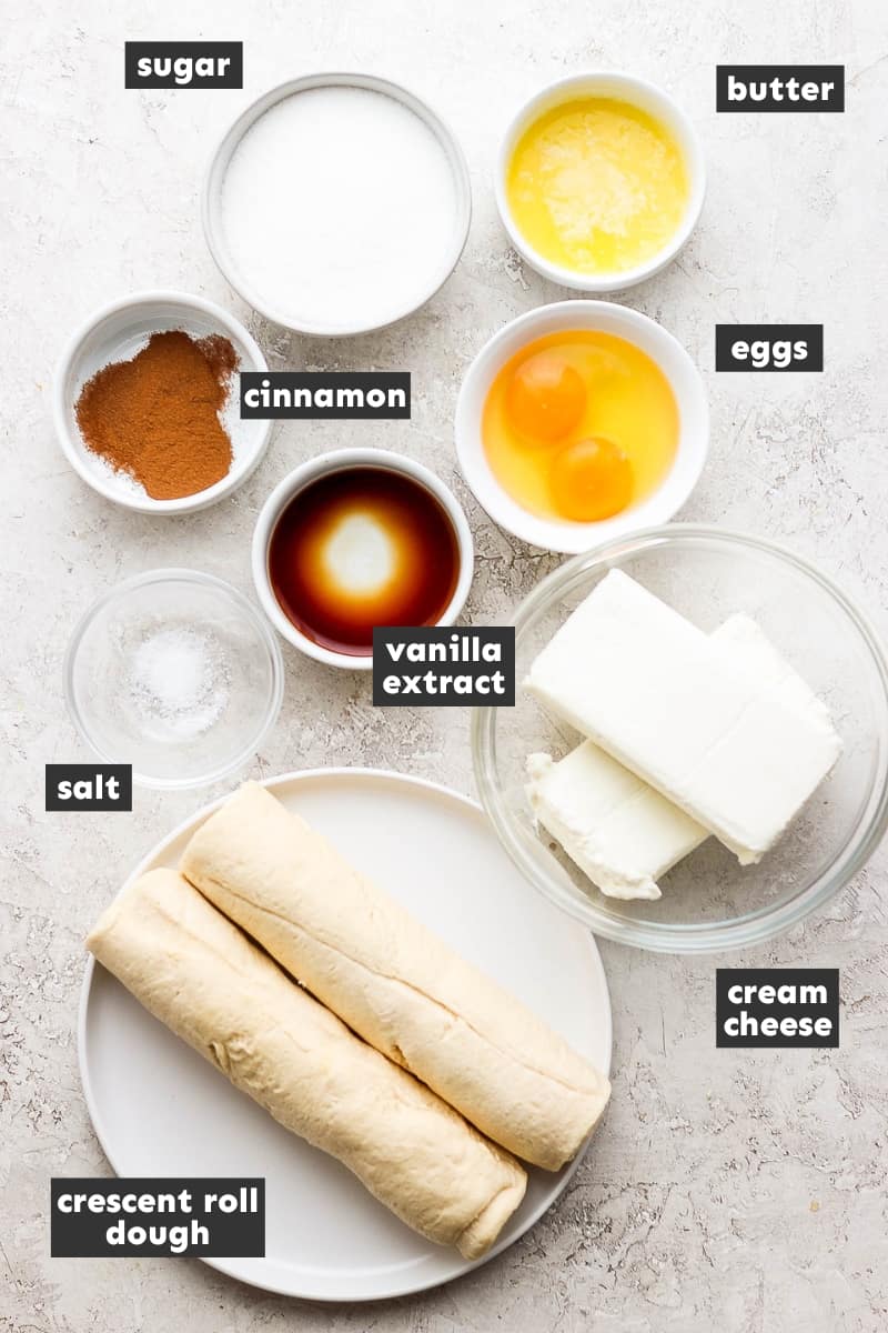 Sopapilla Cheesecake Ingredients
