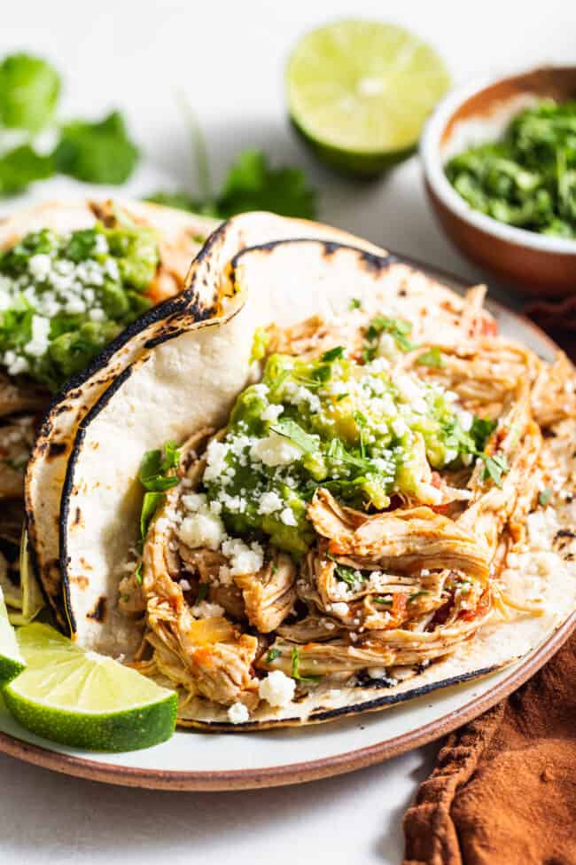 Crockpot Chicken Tacos - Isabel Eats