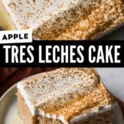 Apple tres leches cake