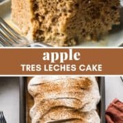 Apple tres leches cake