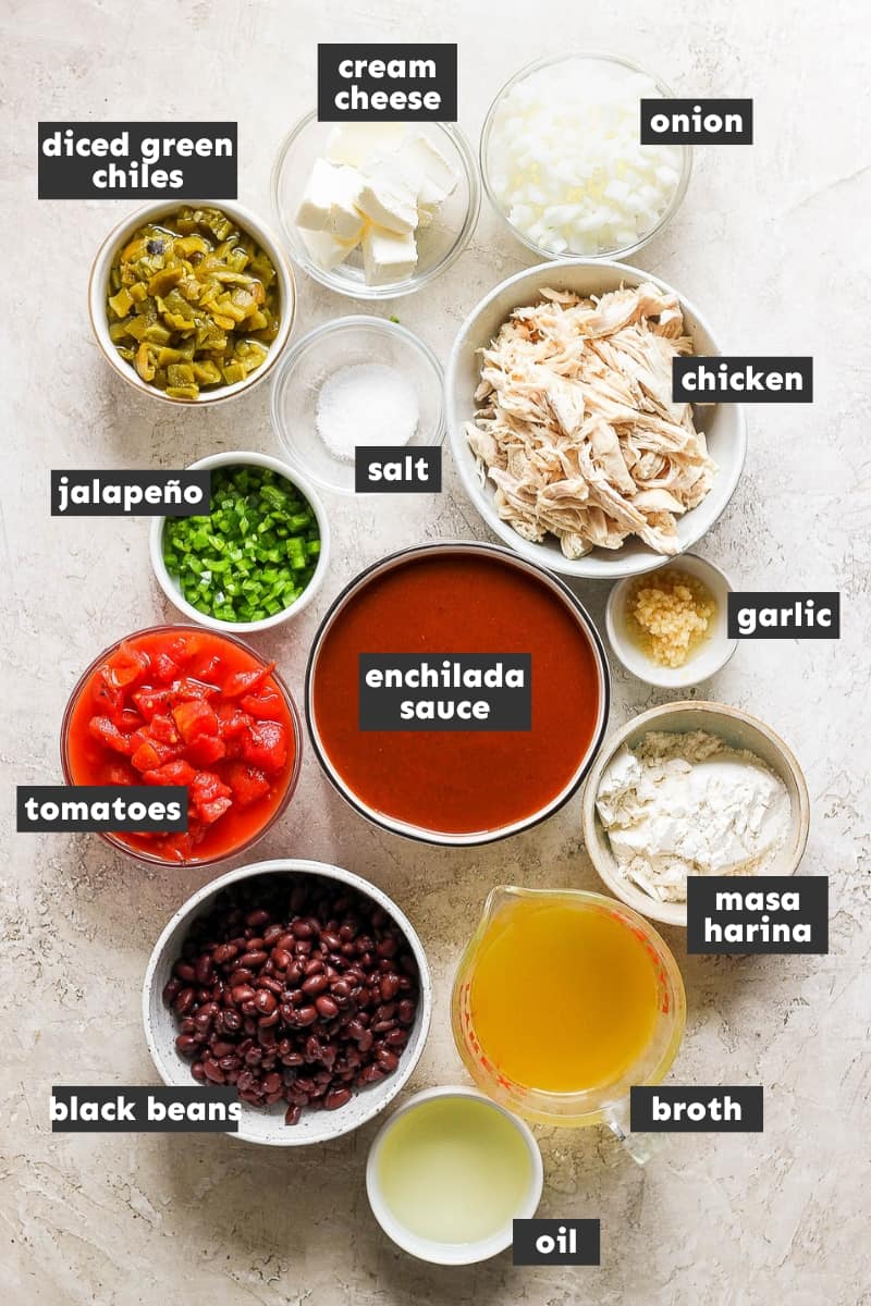 Chicken enchilada soup ingredients