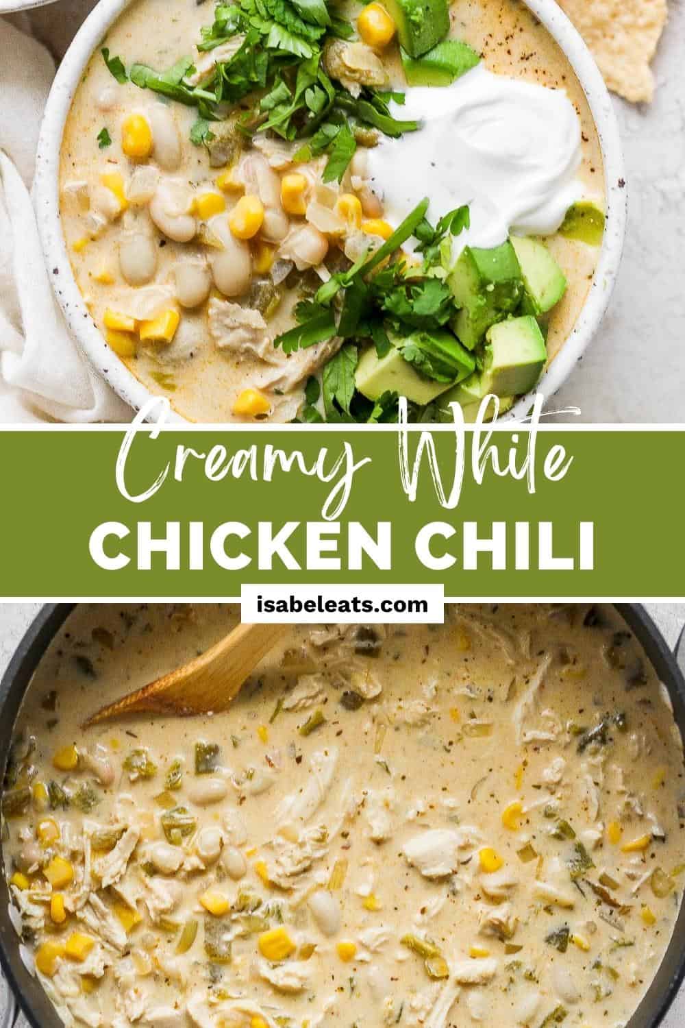 White Chicken Chili - Isabel Eats