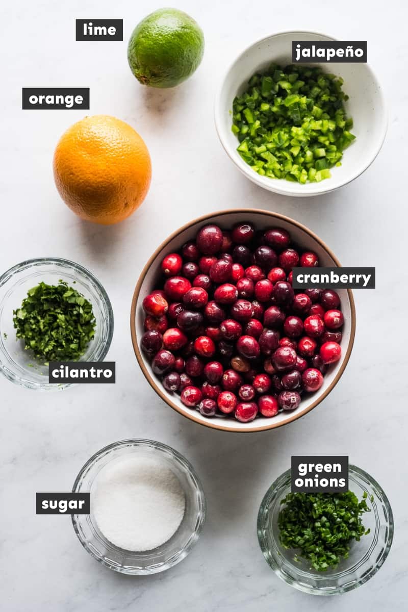 Cranberry salsa ingredients