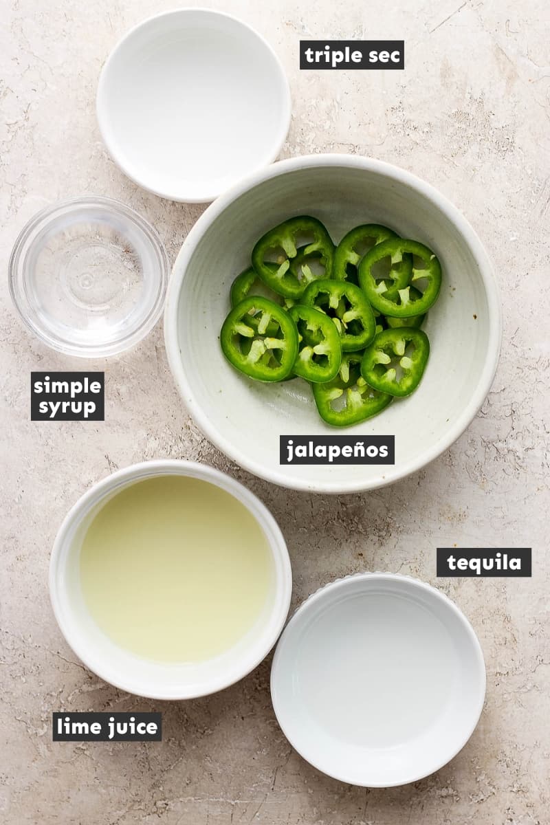 Spicy margarita ingredients