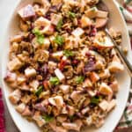 Ensalada de nochebuena in a serving bowl.