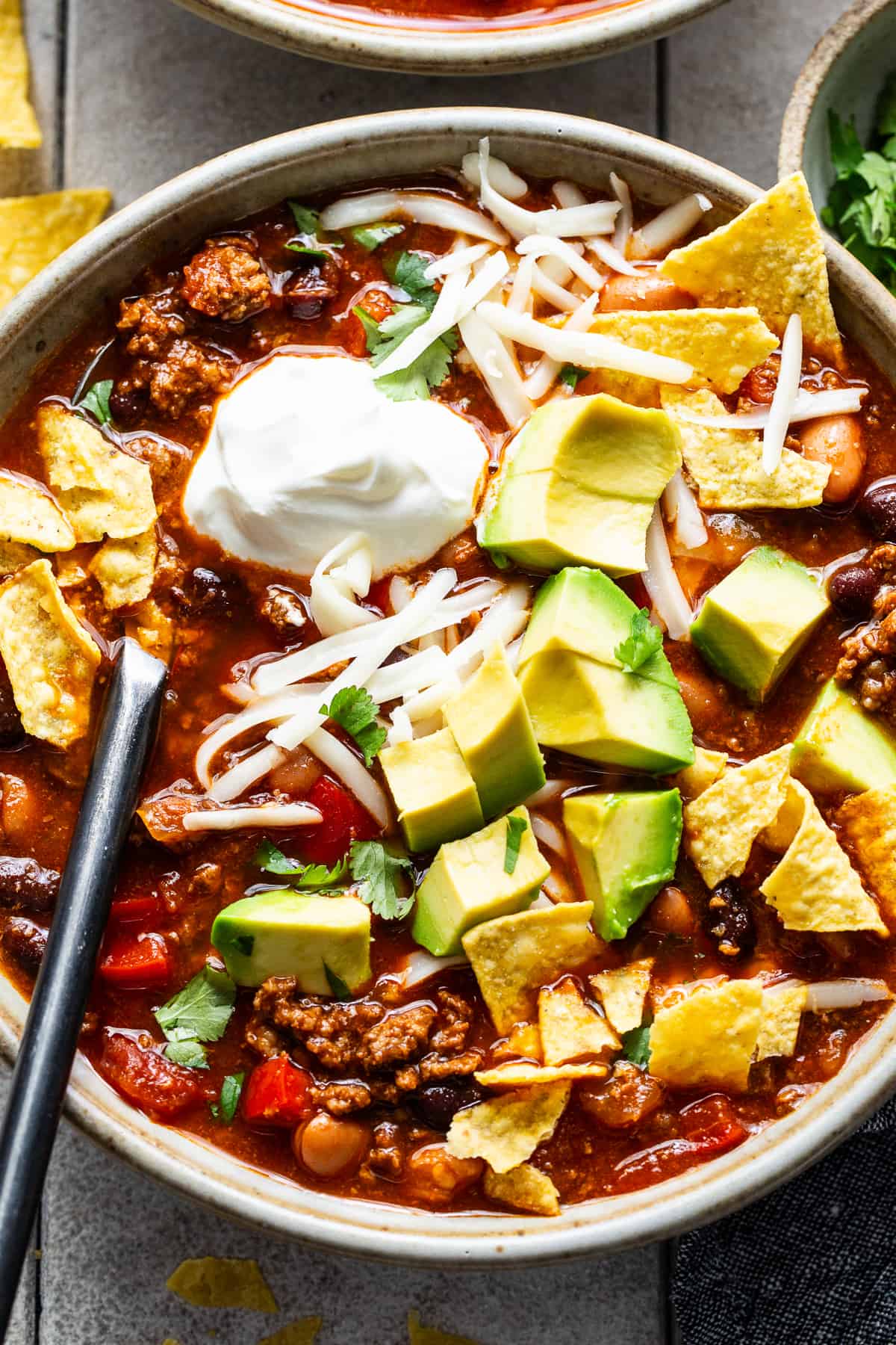 The best Mexican chorizo chili.