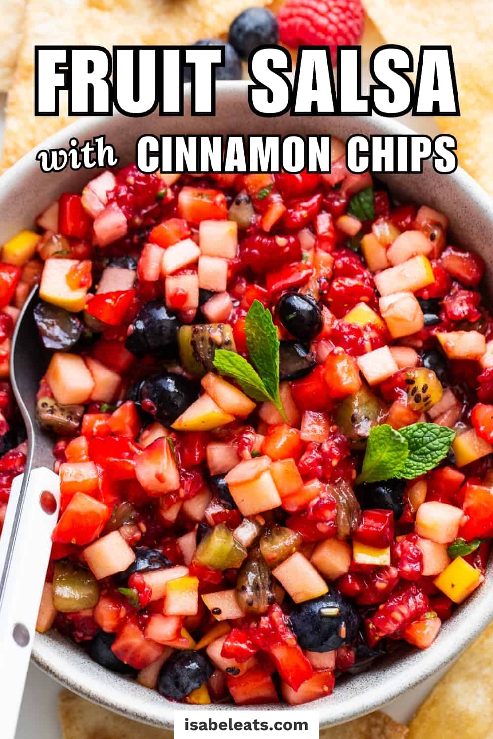 Fruit Salsa (with Baked Cinnamon Chips!)
