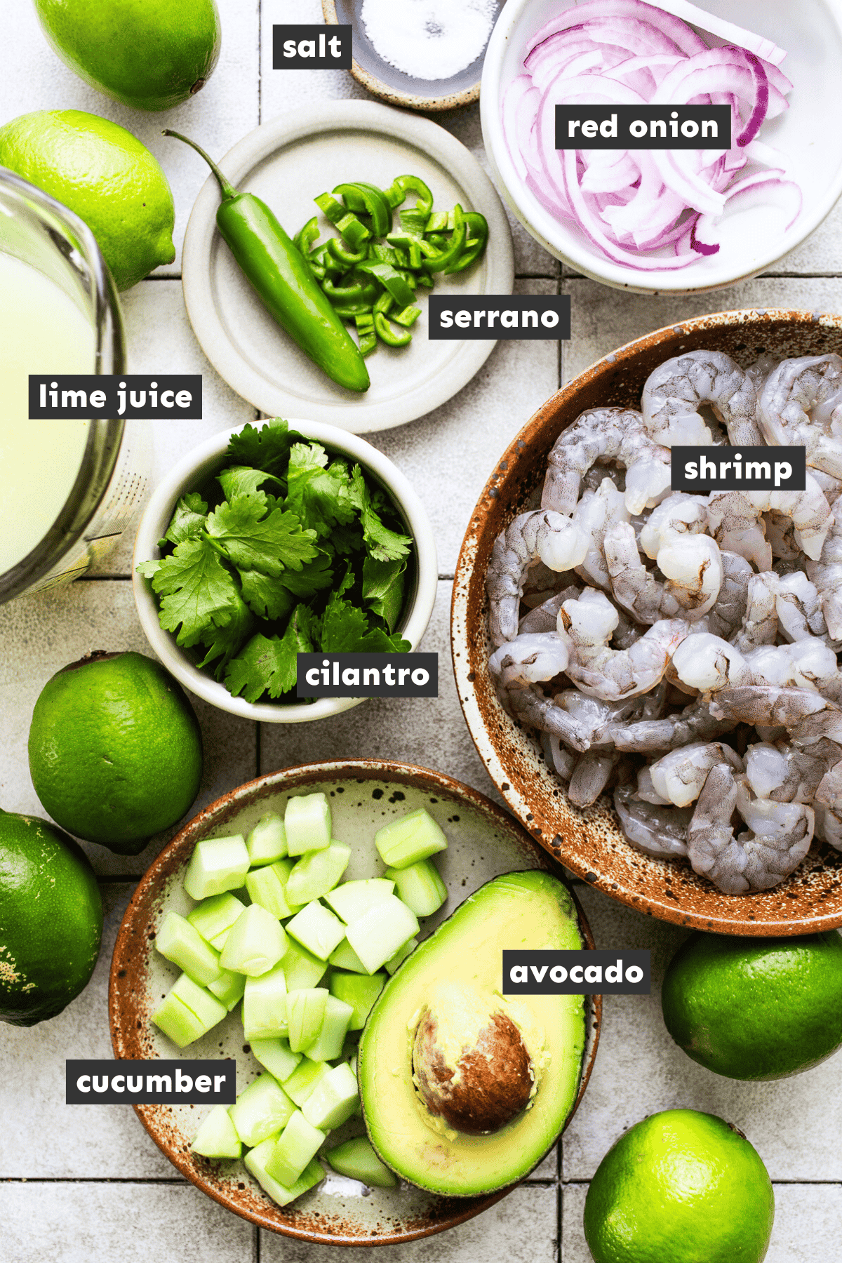 Aguachile Ingredients