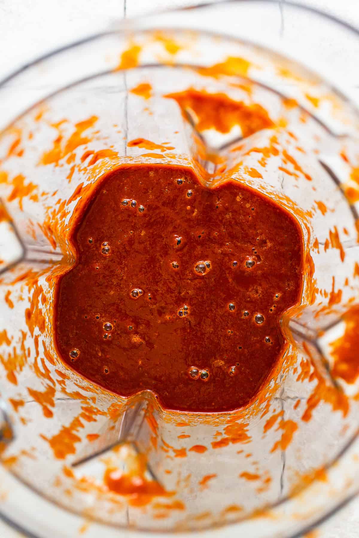 All ingredients added to a blender until smooth