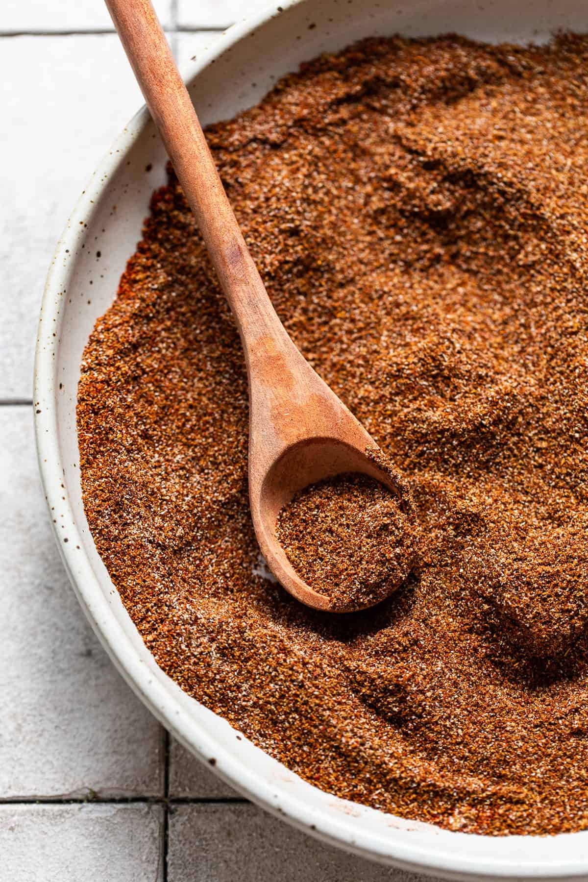 All seasonings mixed in a large bowl.